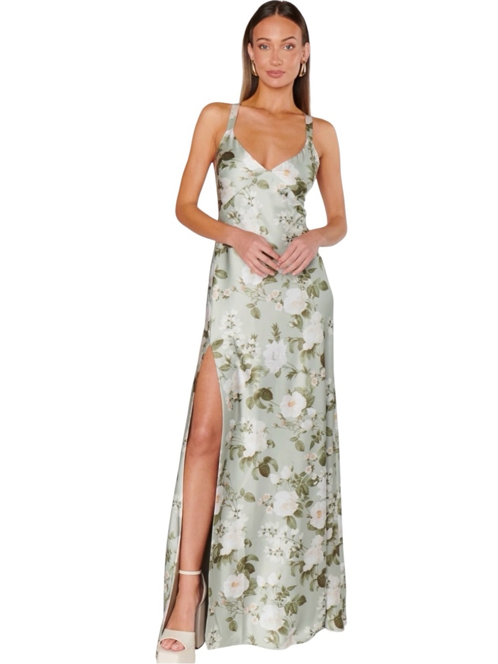 Show Me Your Mumu Anderson Maxi Dress Womens XXL Secret Garden Floral Open Back - Picture 4 of 16